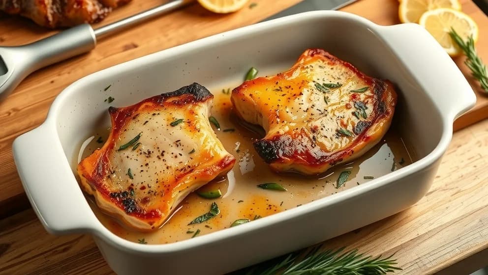 Möra fläskkotletter i ugn så de blir saftig